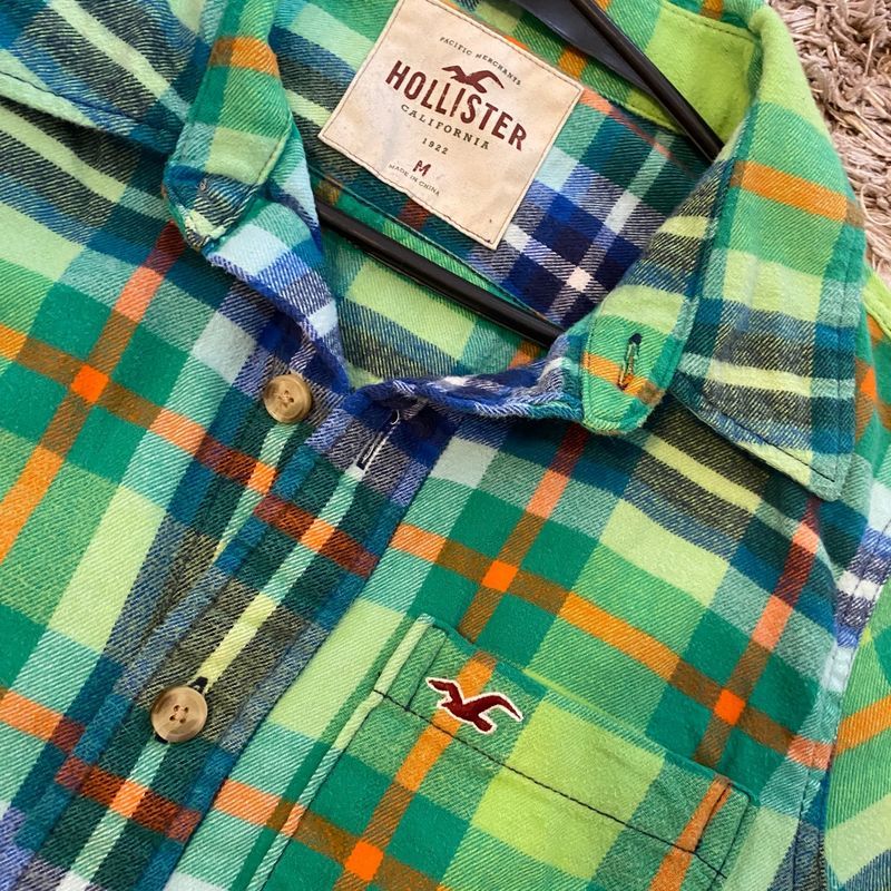 Chemise Vert Hollister 