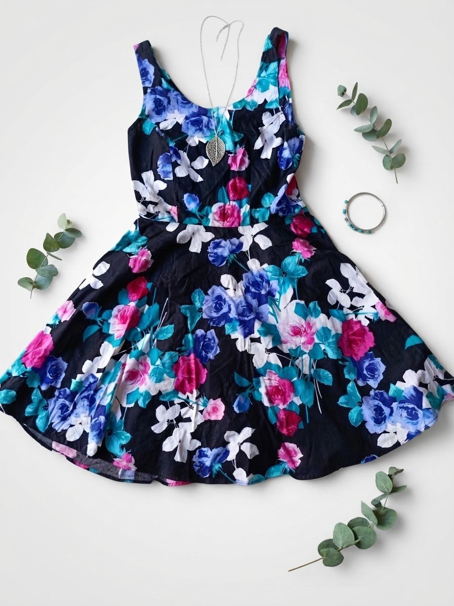 Robe patineuse courte sans manches taille 38-40