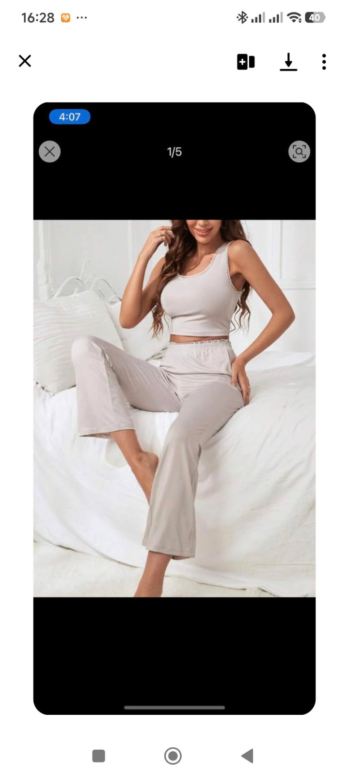 Set sans manche et pantalon 
