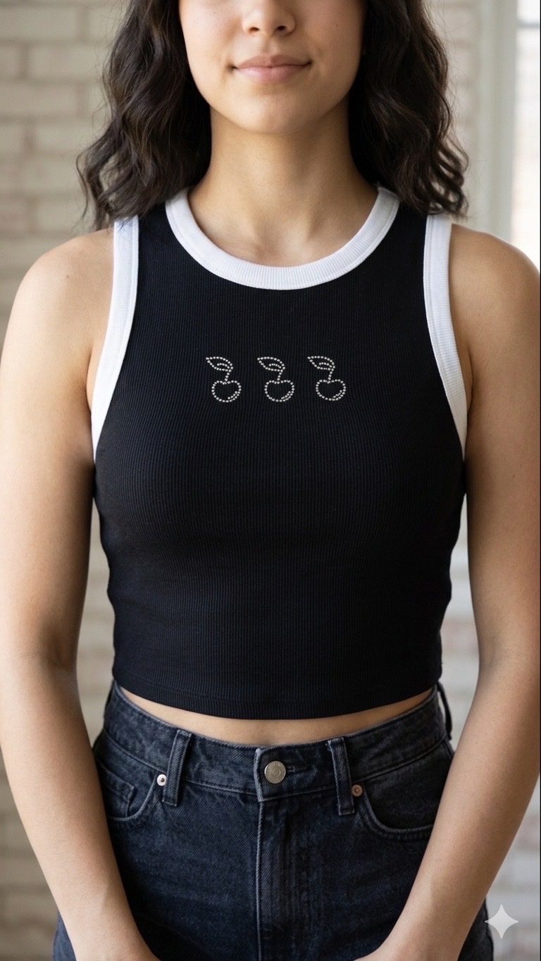 Crop top sans manches