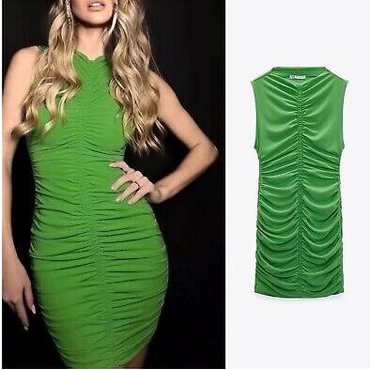 Robe zara verte 