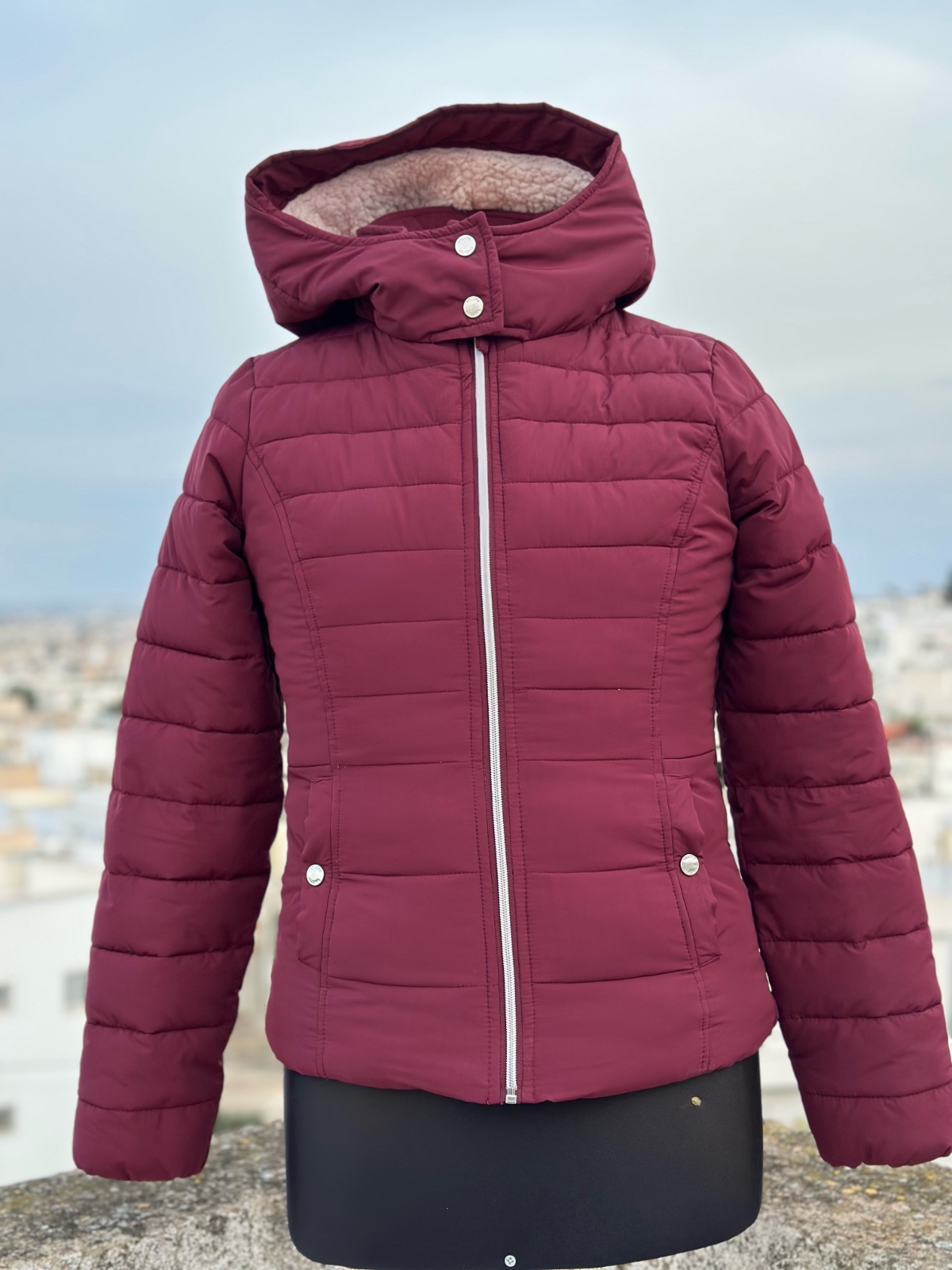 Doudoune bordeaux hollister 