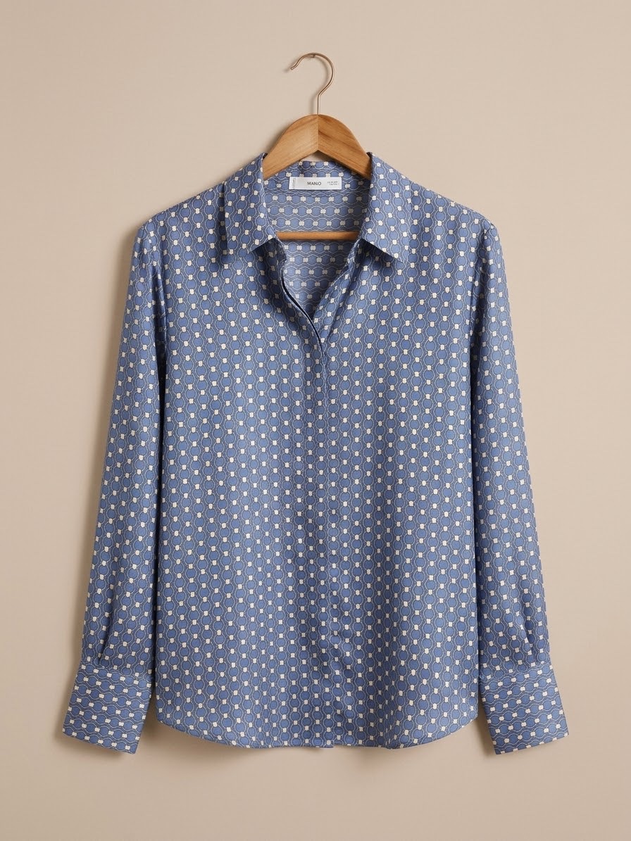 Chemise bleu mango 