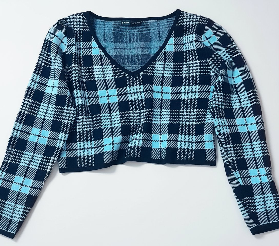 Pull noir et blanc