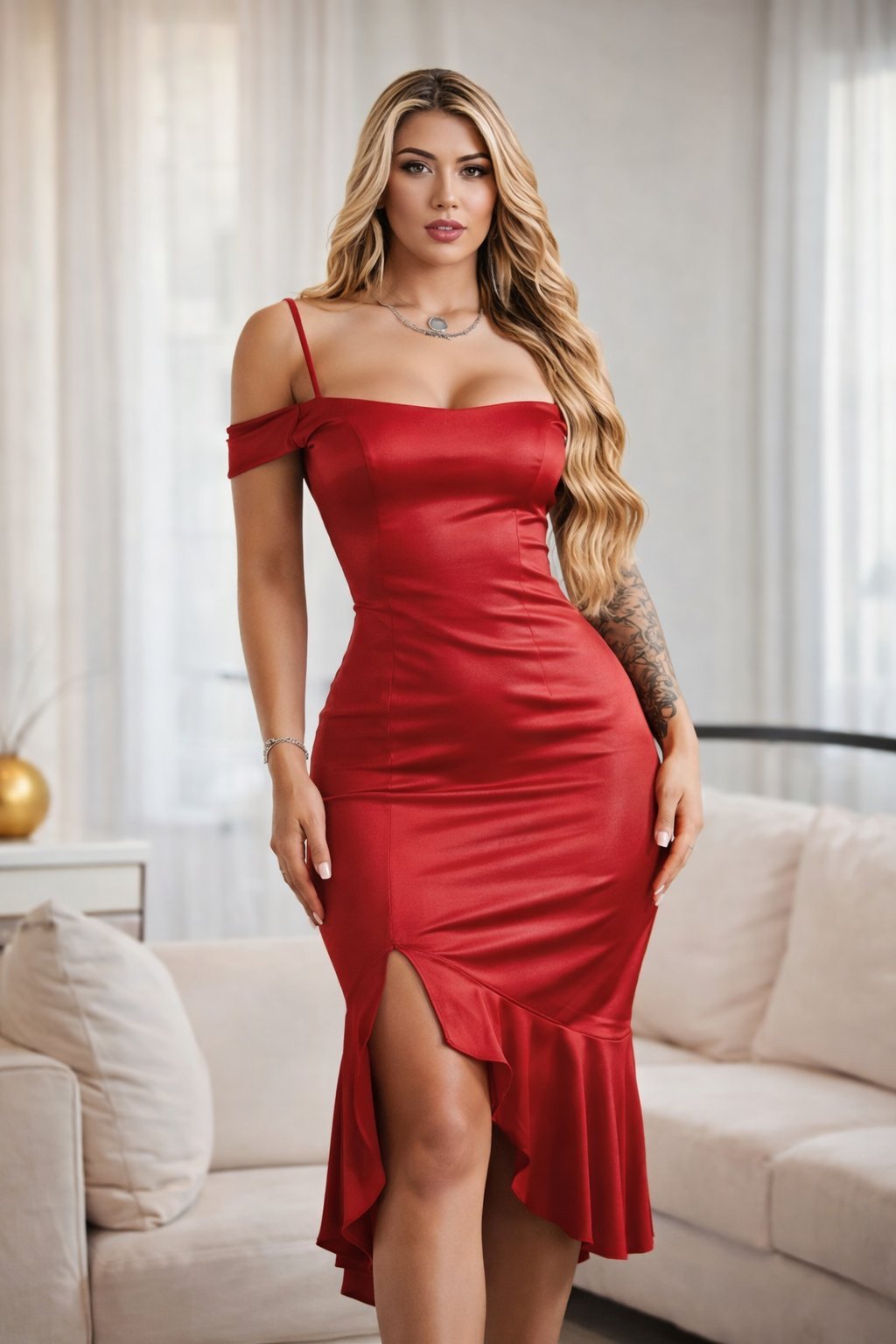 Robe de nuit rouge ❤️