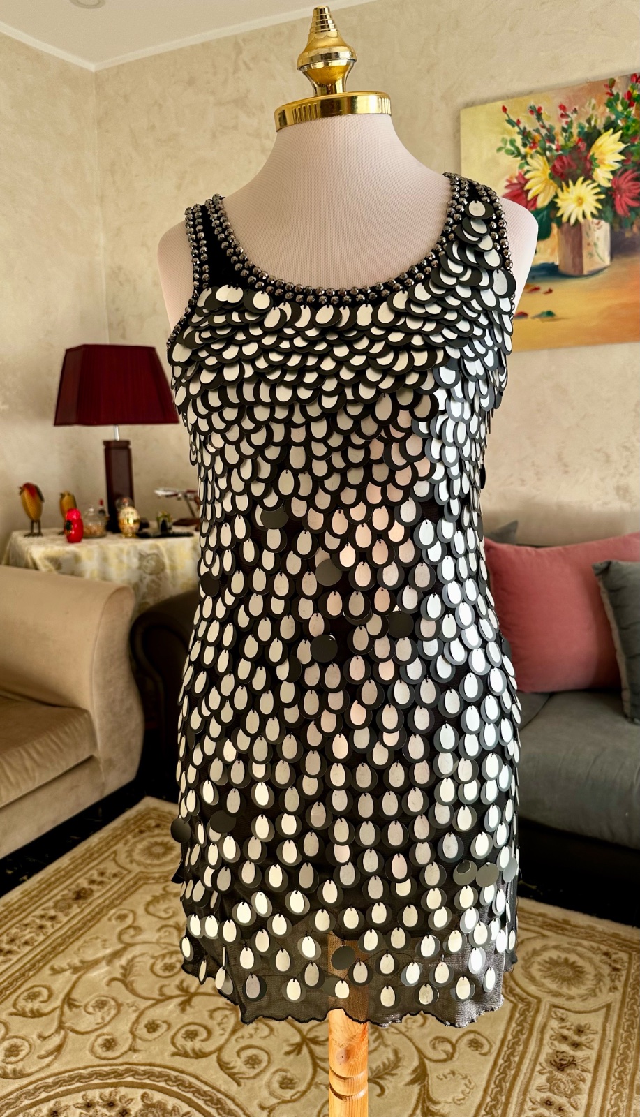 Robe de Soirée à "Écailles" de Sequins - Mizumi