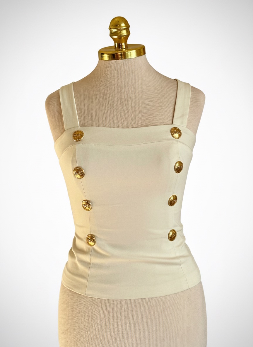 Top Bustier Élégant Flavio Castellani – Style Officier