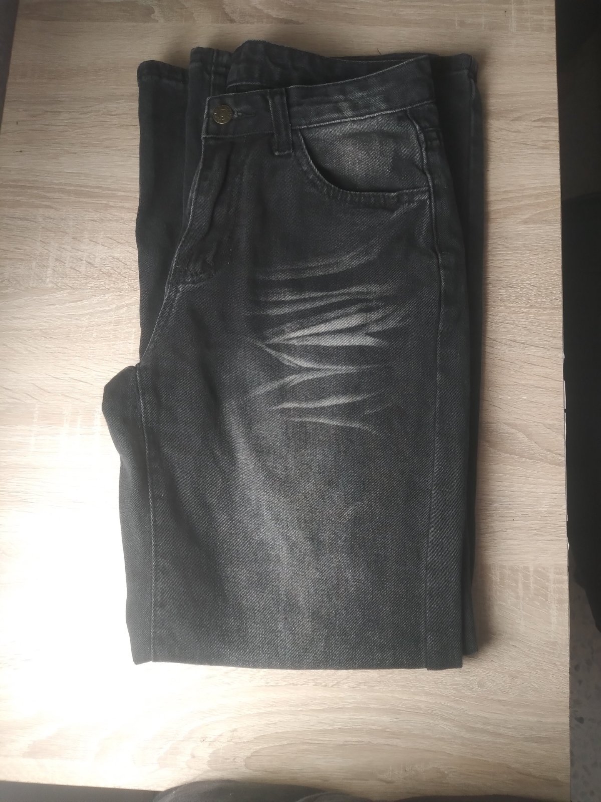 Jean baggy noir délavé Y2K 