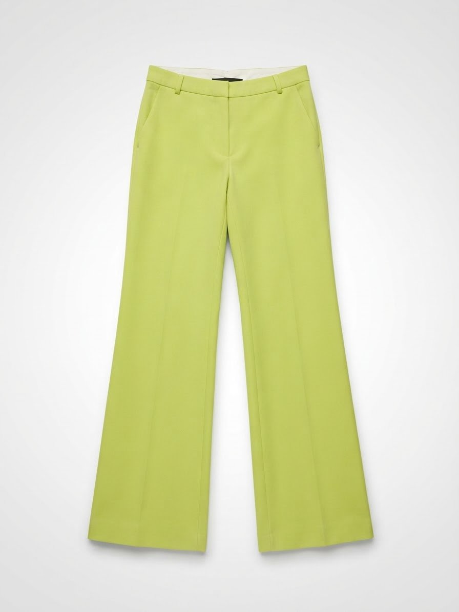 Pantalon large vert lime