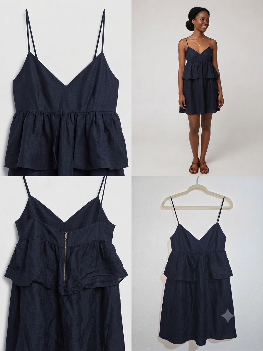 Robe courte à bretelles Mango 