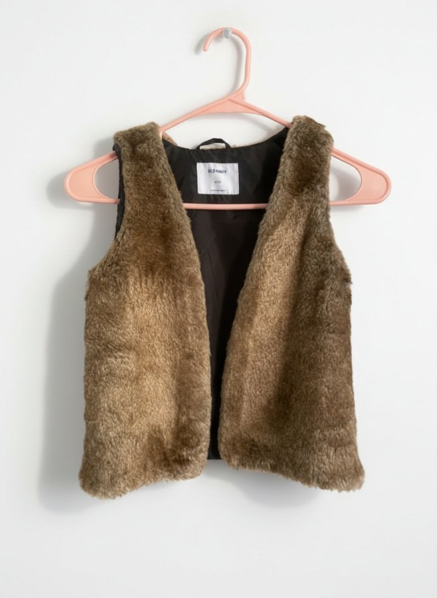 Gilet sans manches 14ans en fausse fourrure Old Navy neuf