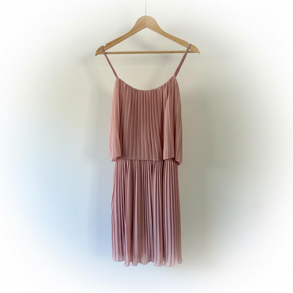 Robe courte plissée