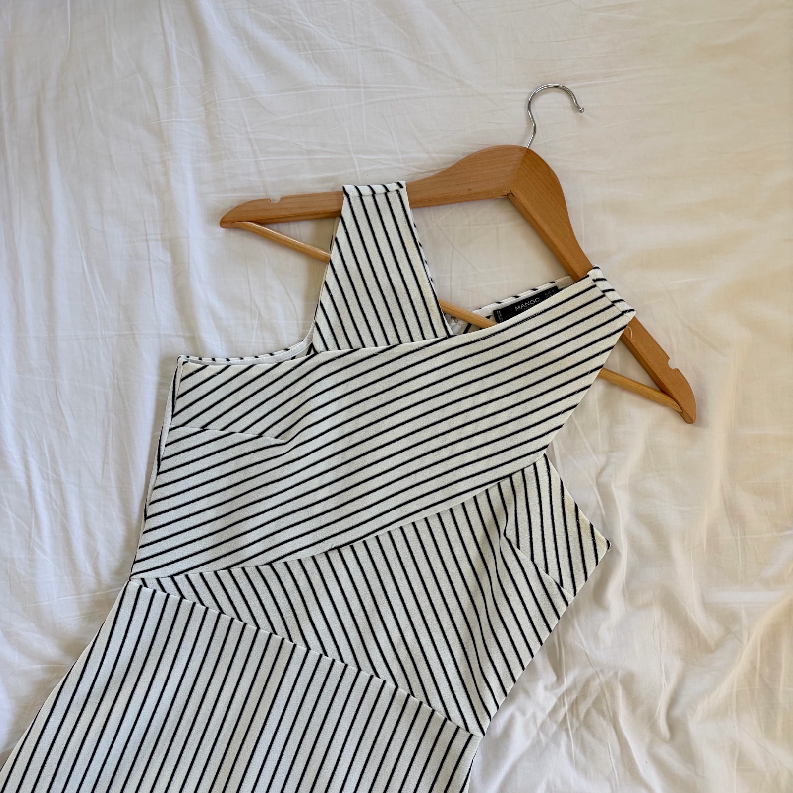 Robe courte à rayures