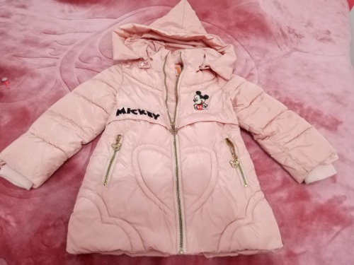 Manteau rose poudré