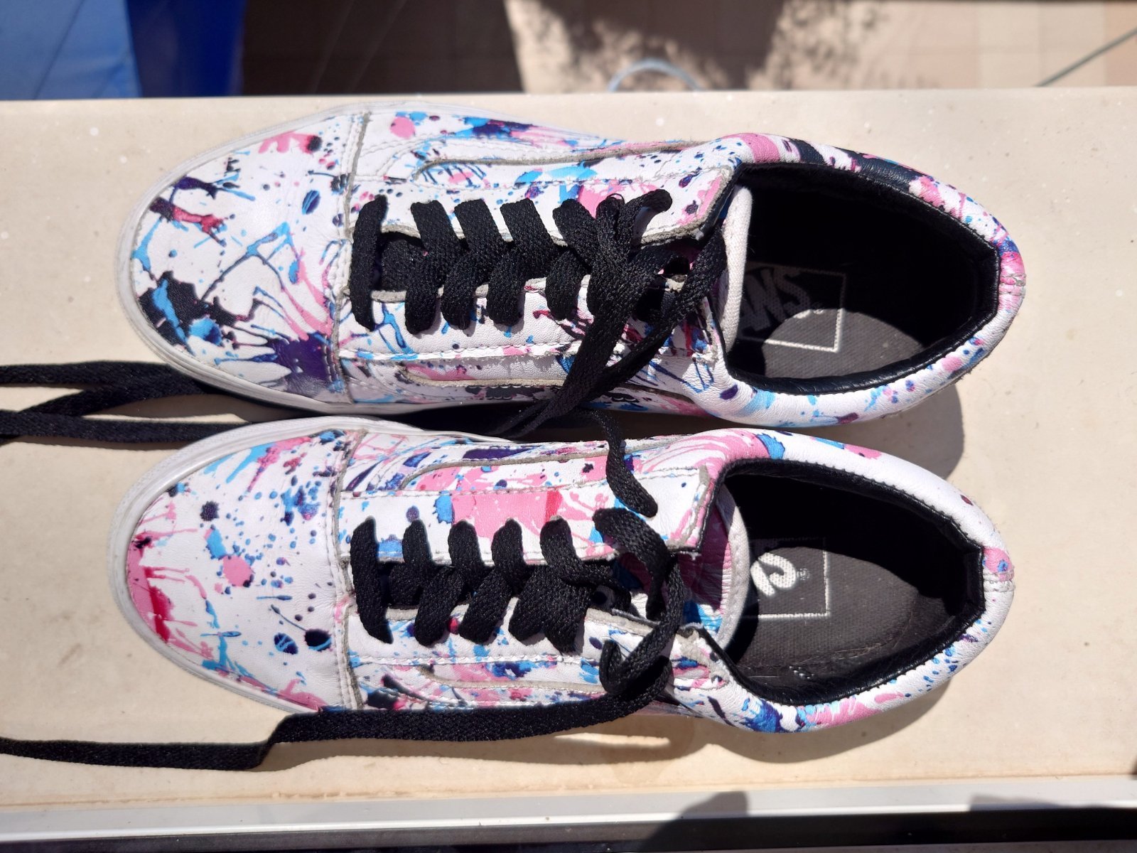 Vans Old Skool “Paint Splatter” multicolore, taille 36.5, très bon état