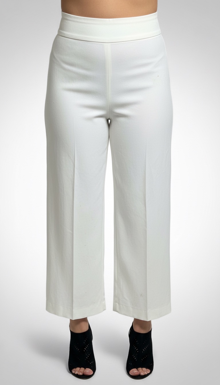 Pantalon large blanc Zara - Taille XS