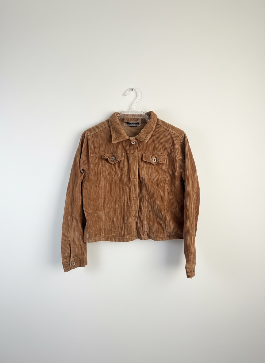 Veste courte en velours côtelé 