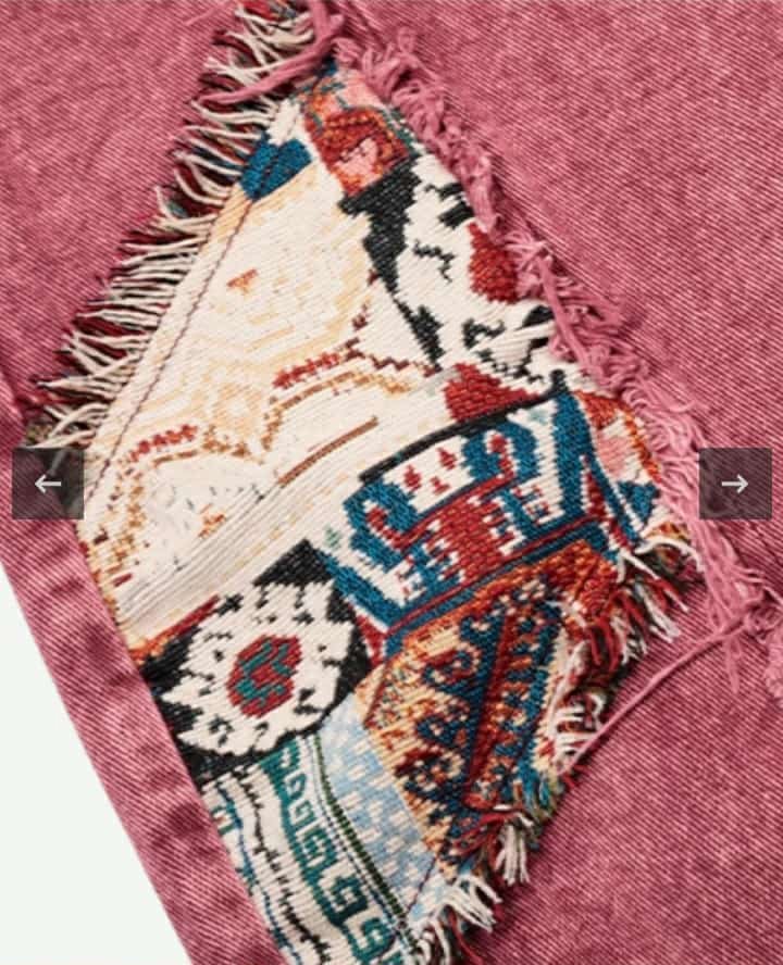 Wide leg jeans pink