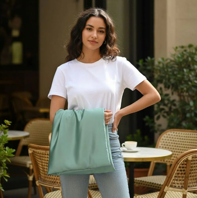 Taie d'Oreiller Satin vert d'eau 65x50 - Confort Luxe Beauté