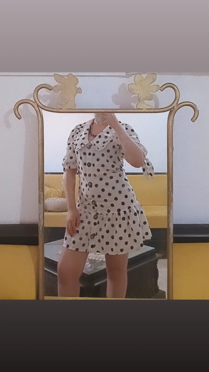 Vintage Polka Dot Dress / Coquette Style  / Boohoo / Taille 38.