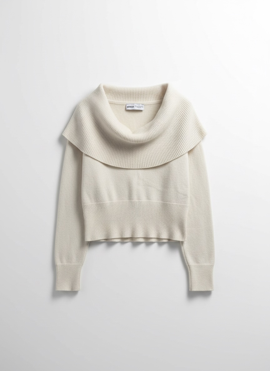 Pull blanc cassé bershka