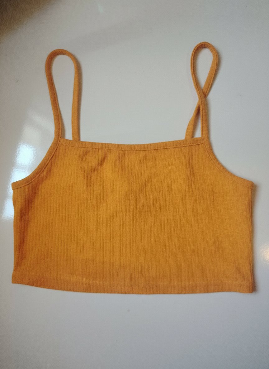 Crop top orangé taille M