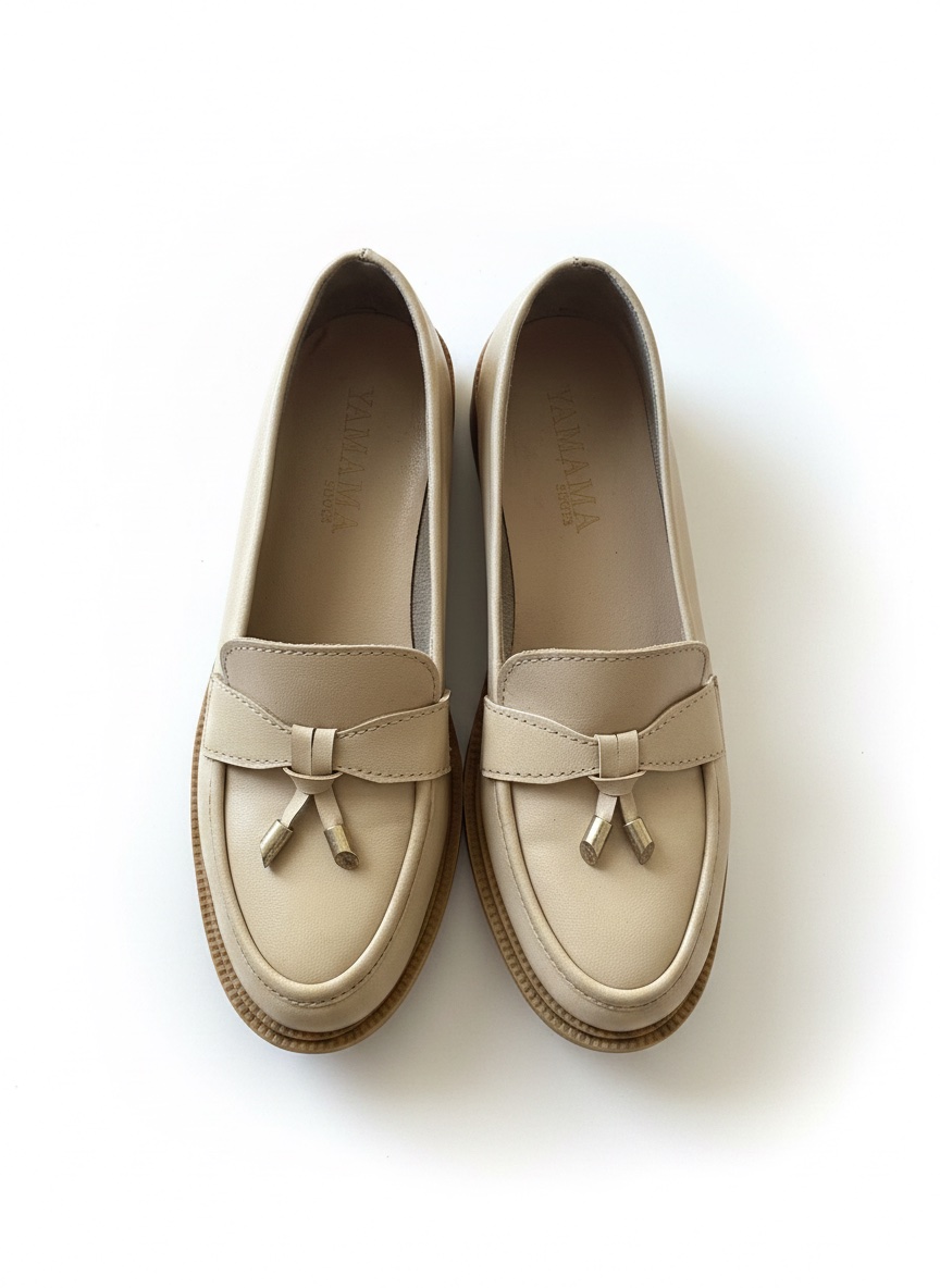 Beige shoes