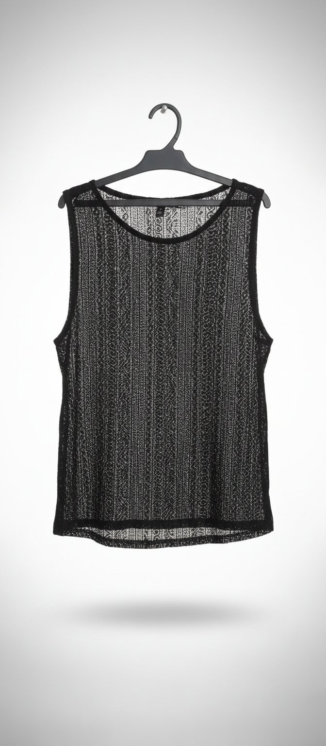 Débardeur filet noir, pour bikini