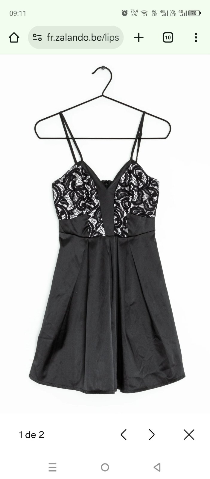 Robe de soirée noir 