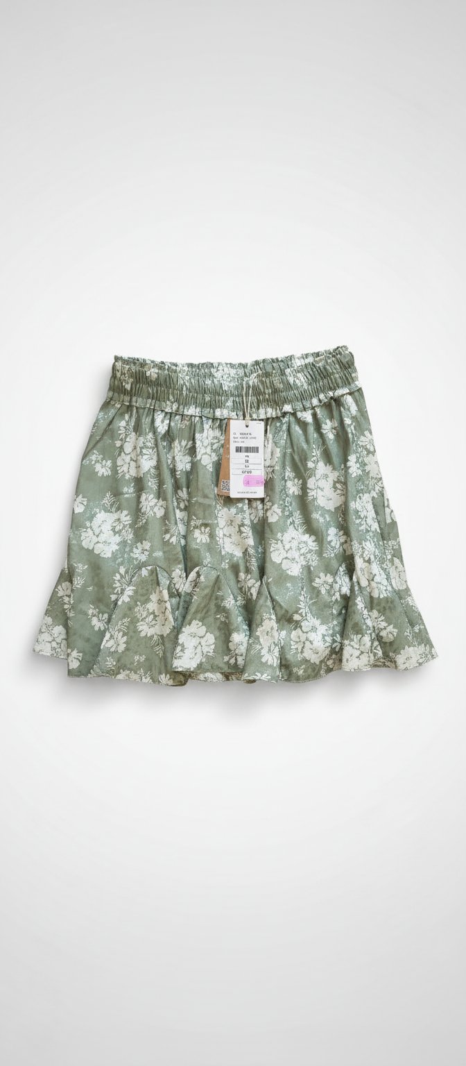 Mini jupe en satin