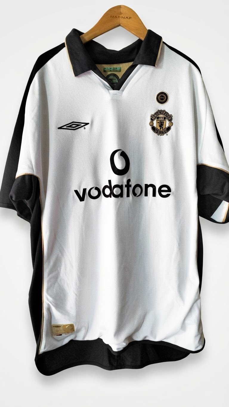 Maillot extérieur/troisième réversible du Centenaire de Manchester United de la saison 2001–2002