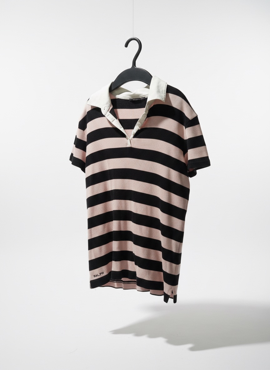 Pull Ralph Lauren rose et blanc 