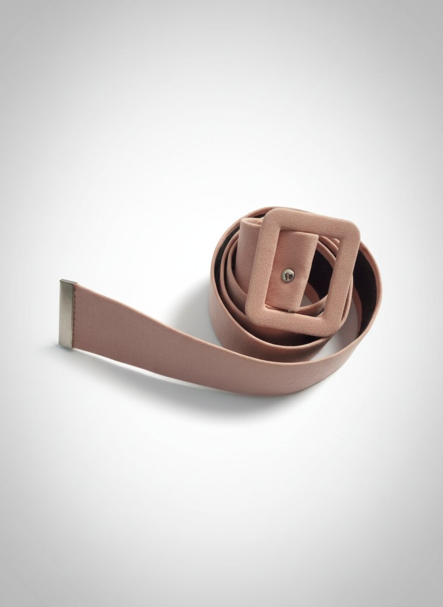 Ceinture large rose poudre
