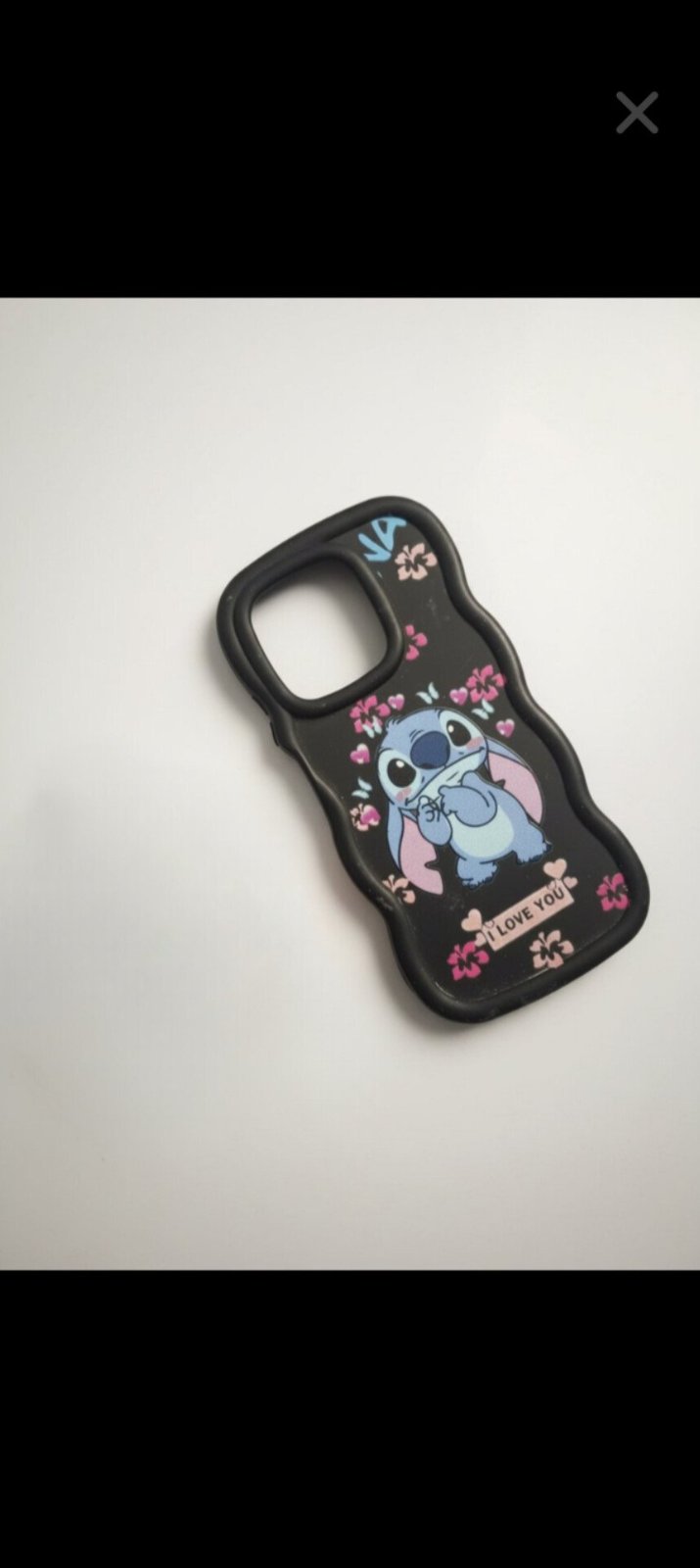 Pochette iPhone Stitch ondulée + Porte-clés