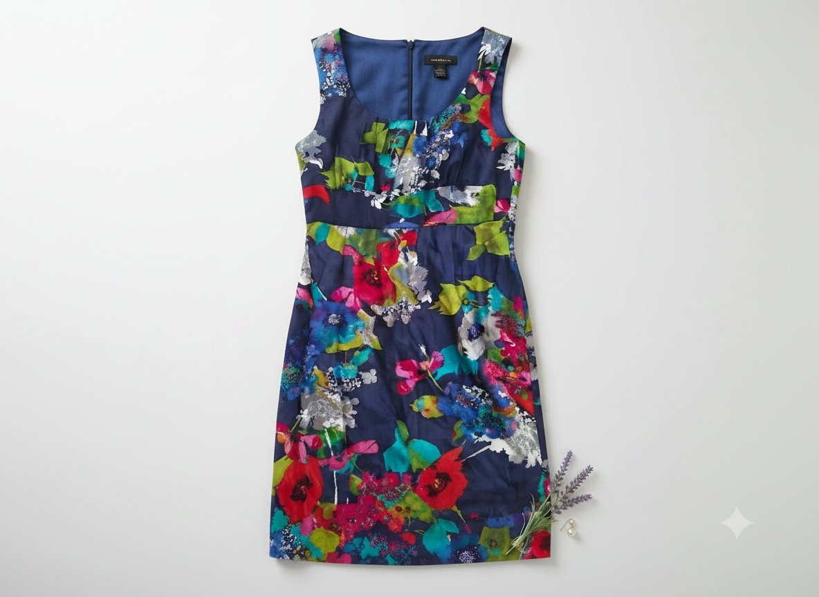 Robe fleurie bleu