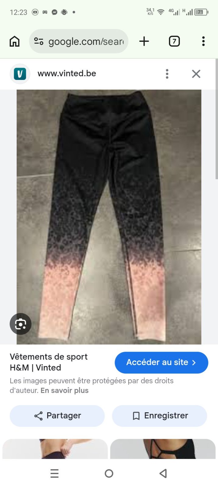 Tenue gym