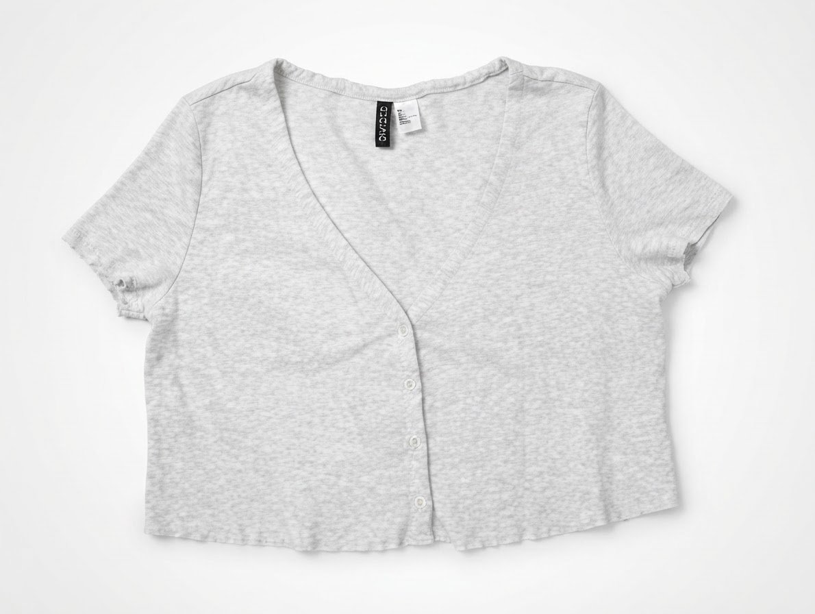 Chemise/cardigan H and M gris clair – Taille L
