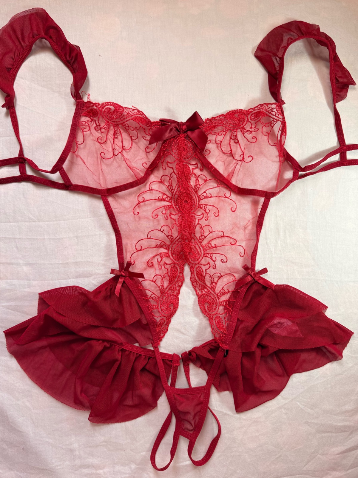 Red bodysuit 