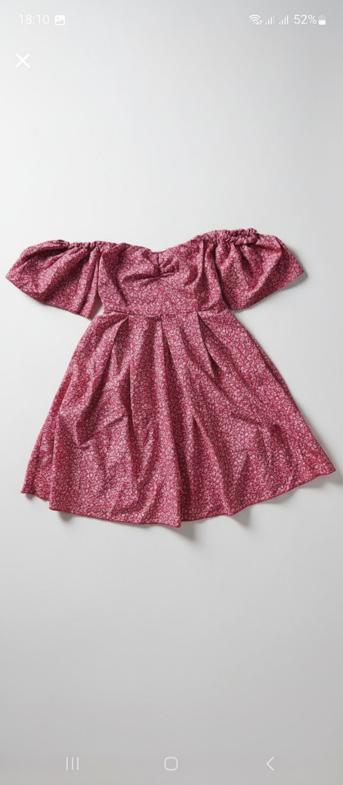Robe mini fleuries rouge