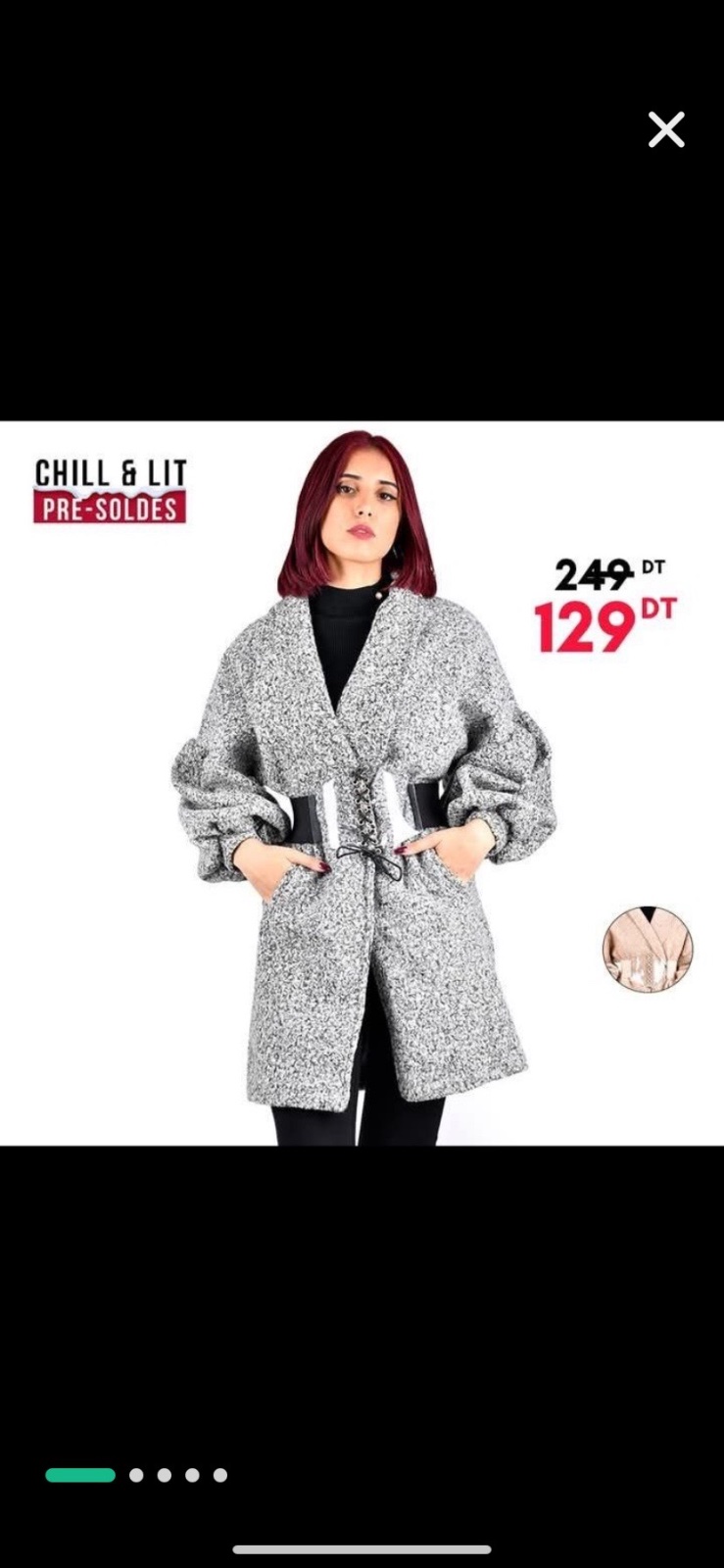Manteau avec ceinture