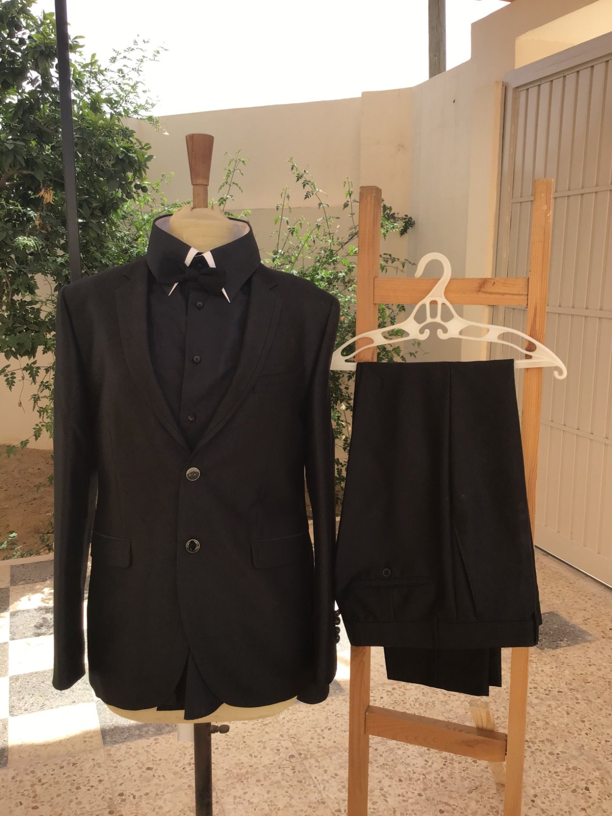 Costume noir MARCO MENTI – Ensemble complet – Taille M/L