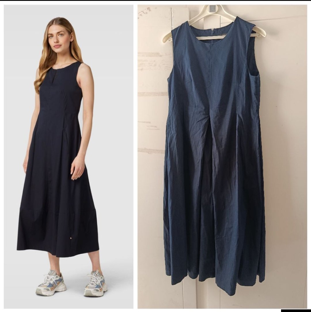 Robe bleu nuit coton T.m