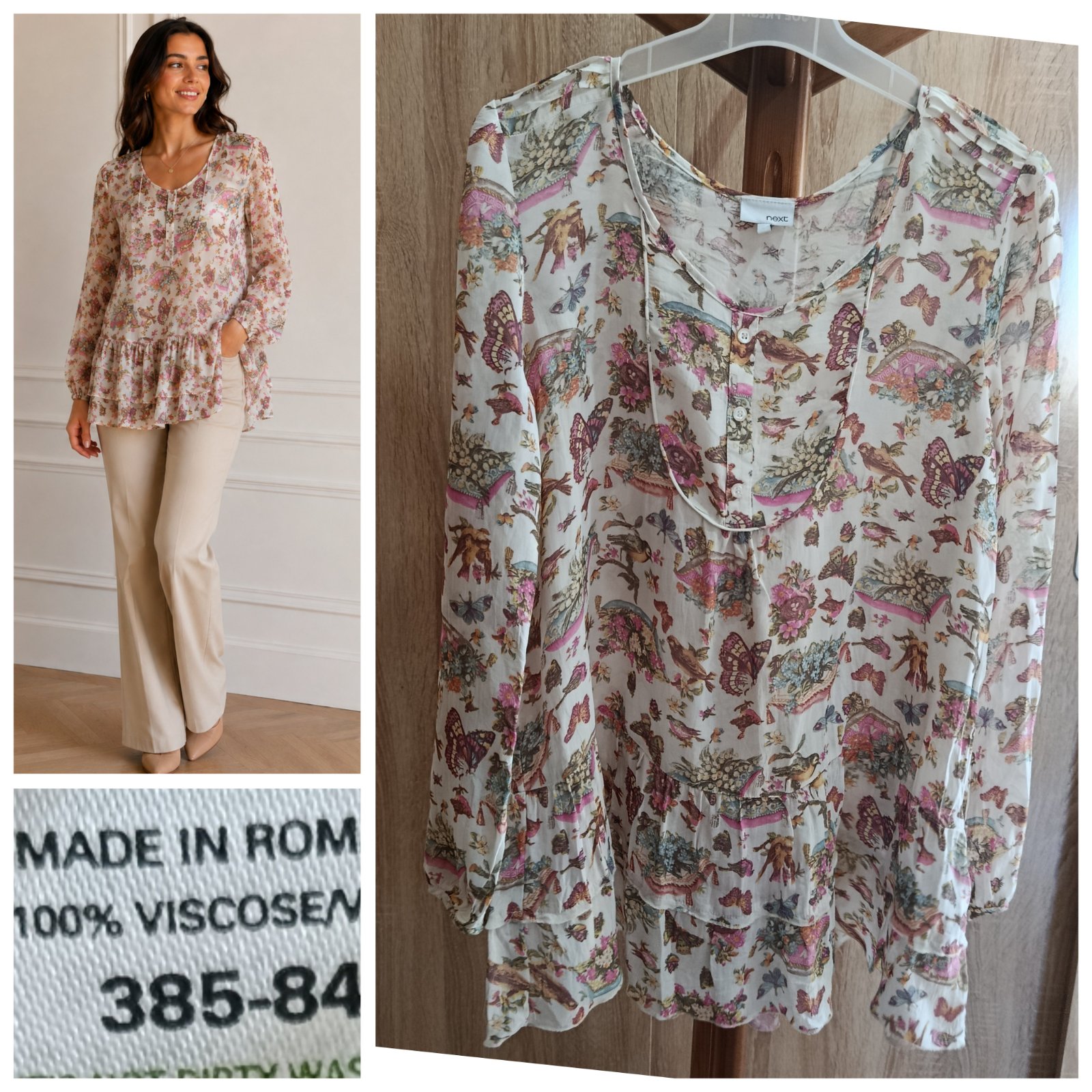 Blouse next 100% viscose T.18= 44 