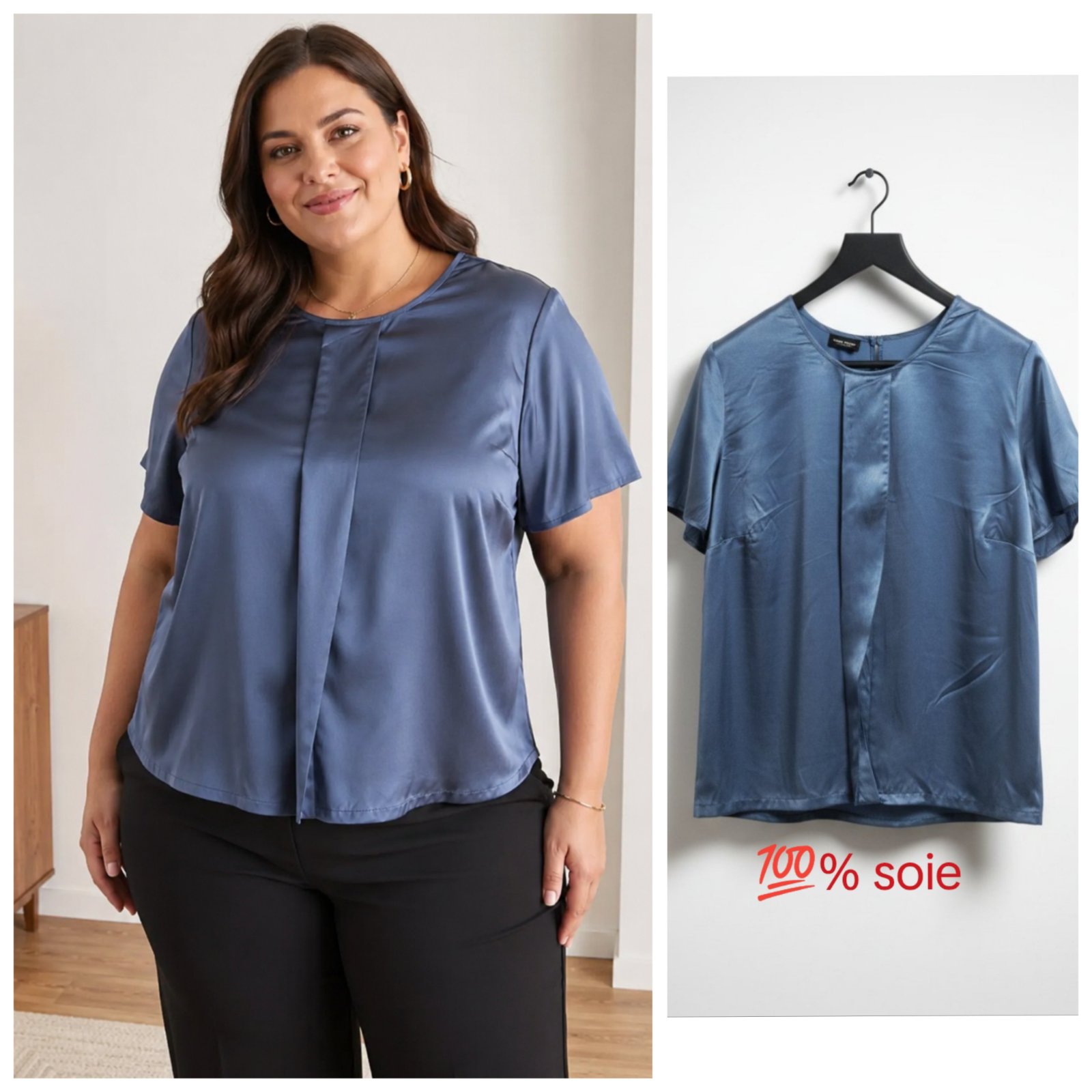 Haut Gerry Weber soie neuf grande taille 