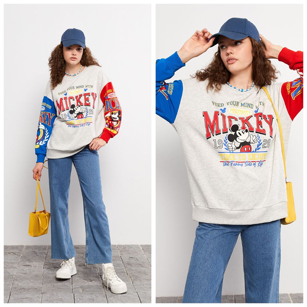 Sweat shirt imprimé mickey Mouse T.S oversize 