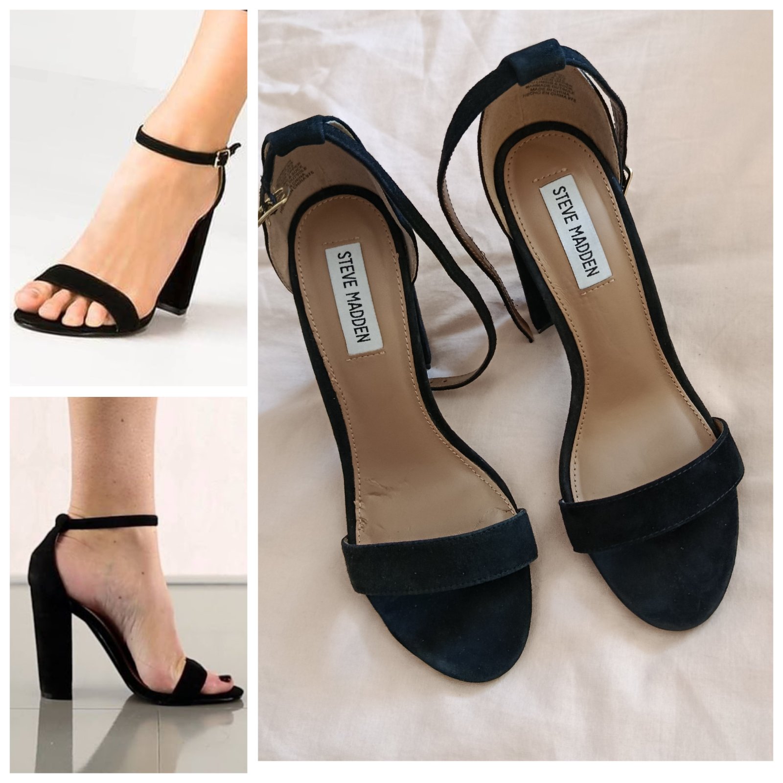 -20% code NOUR20 Des talons noirs Steve Madden cuir p.38.5