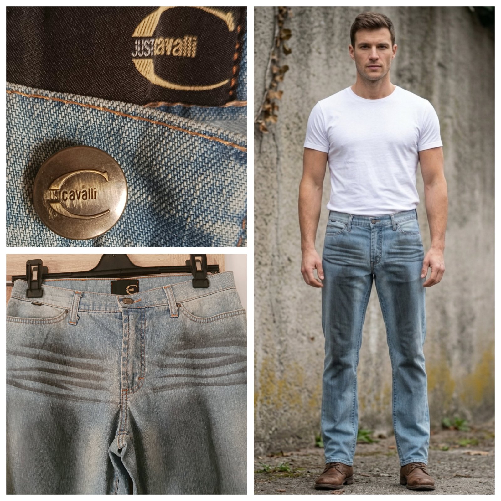 Pantalon Just Cavalli coupe droite T.L 