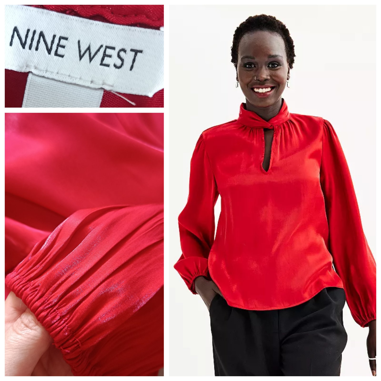 Chemise Nine west rouge T.L/XL