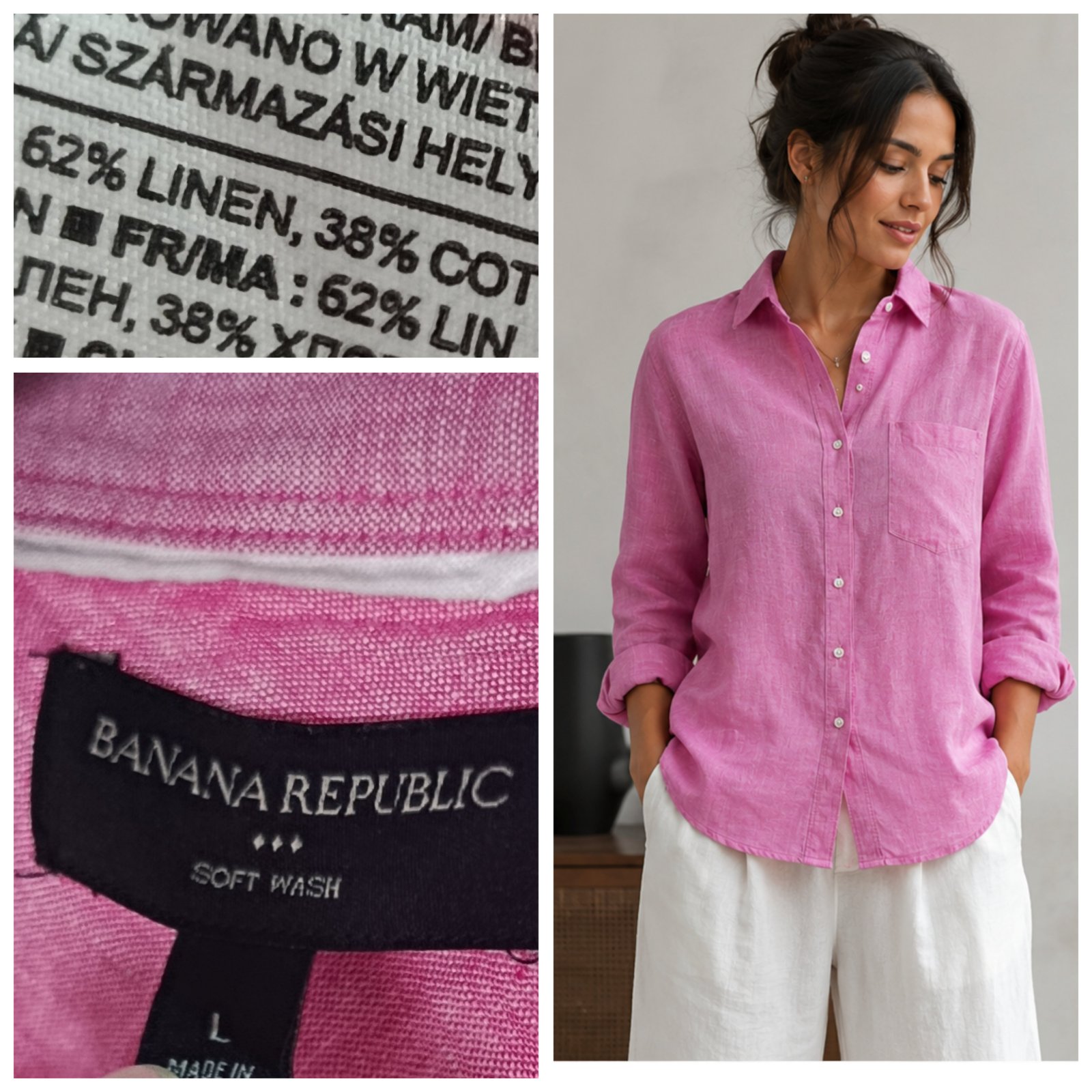 Chemise banana republic en lin melangé T.L