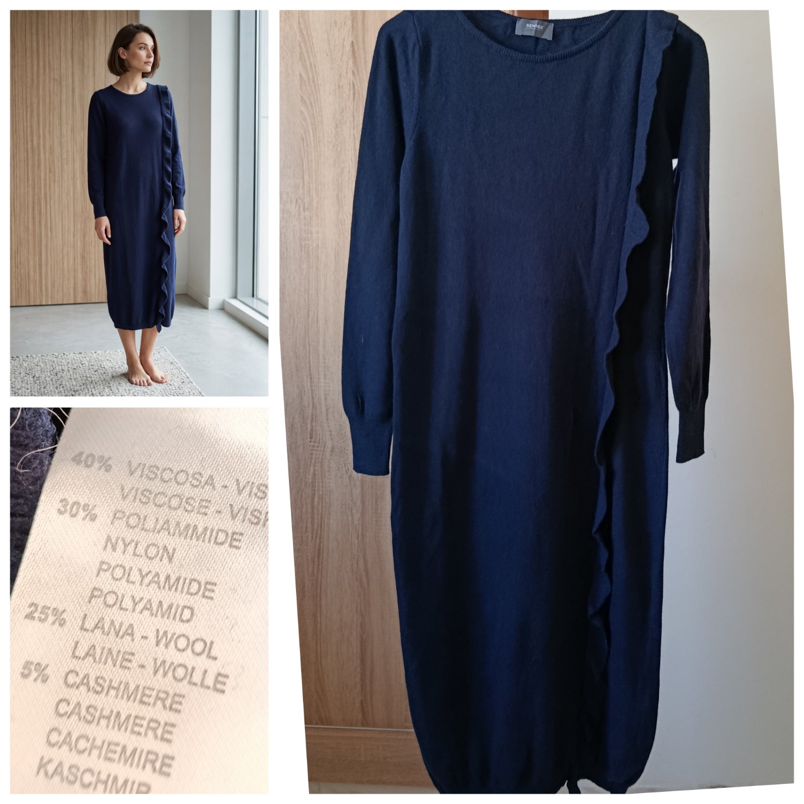 Robe bleu marine T.s/m